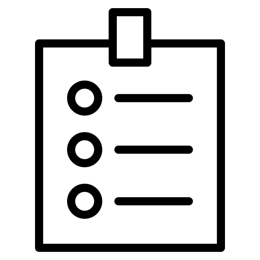 やることリスト Generic black outline icon