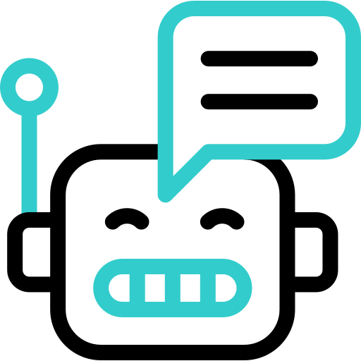 chatbot Basic Accent Outline icono