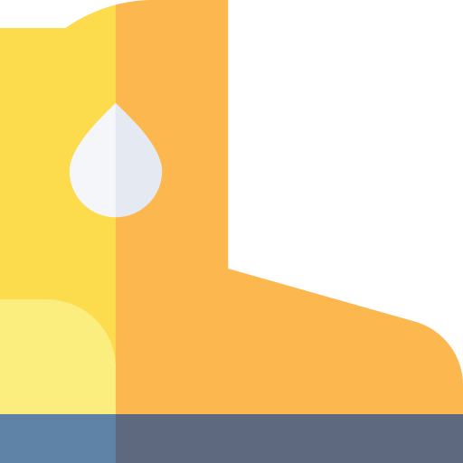 Rain boots Basic Straight Flat icon