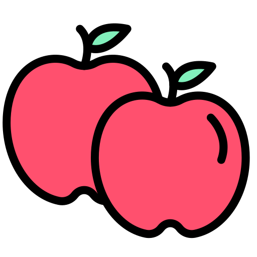 Яблочный фрукт Generic color lineal-color иконка