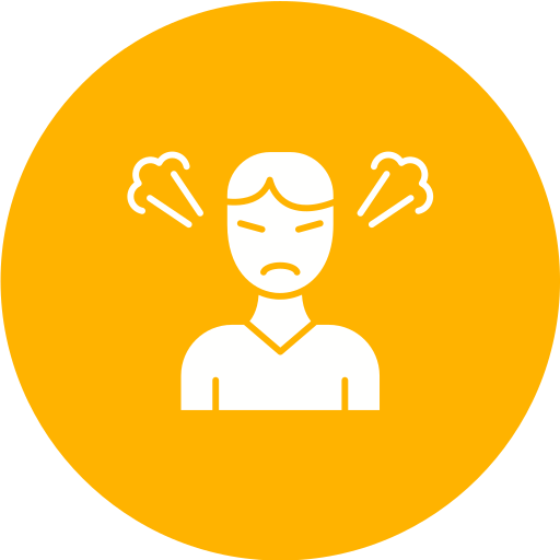 Anger management Generic color fill icon