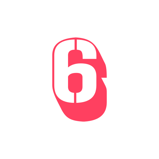 Number 6 Generic color fill icon