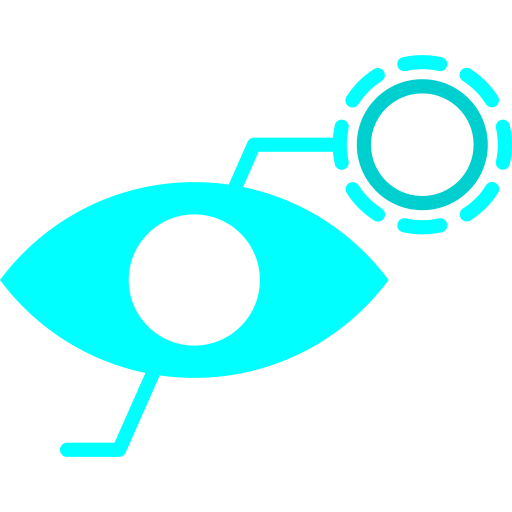 Bionic contact lens Generic color fill icon