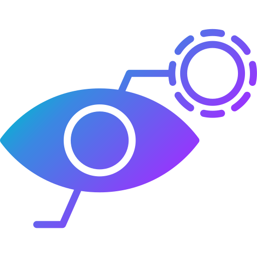Bionic contact lens Generic gradient fill icon