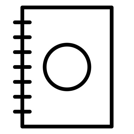 ノート Generic black outline icon