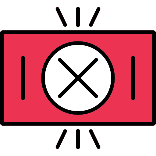 Красная карточка Generic color lineal-color иконка