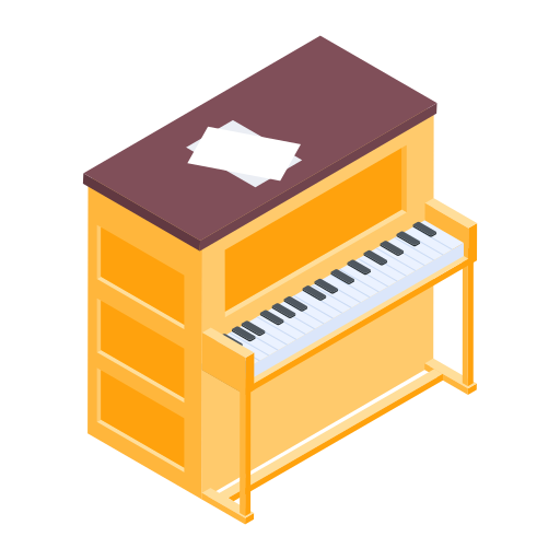 ピアノ Generic color fill icon