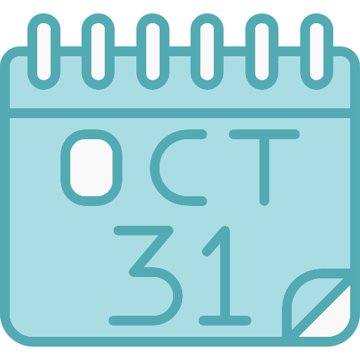 October 31 Generic color lineal-color icon