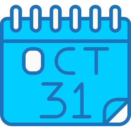 31 октября Generic color lineal-color иконка
