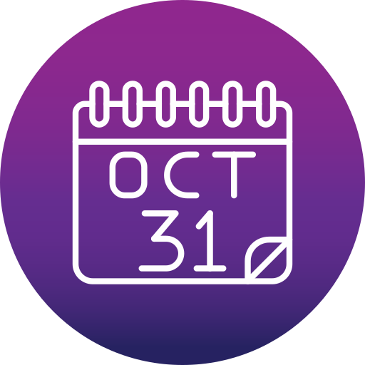 10월 31일 Generic gradient fill icon