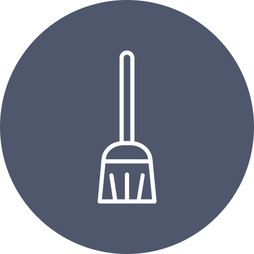 Flying broom Generic color fill icon