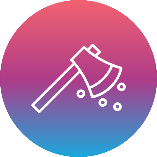 斧 Generic gradient fill icon