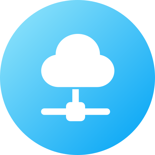 serwer w chmurze Generic gradient fill ikona