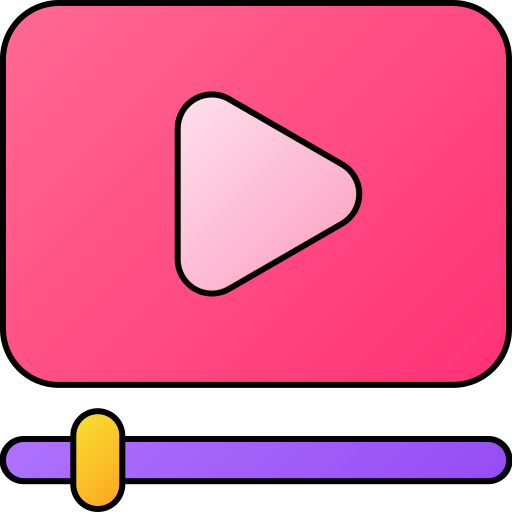 video speler Generic gradient lineal-color icoon