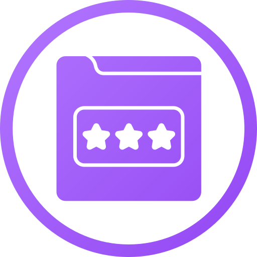 Rating stars Generic gradient fill icon