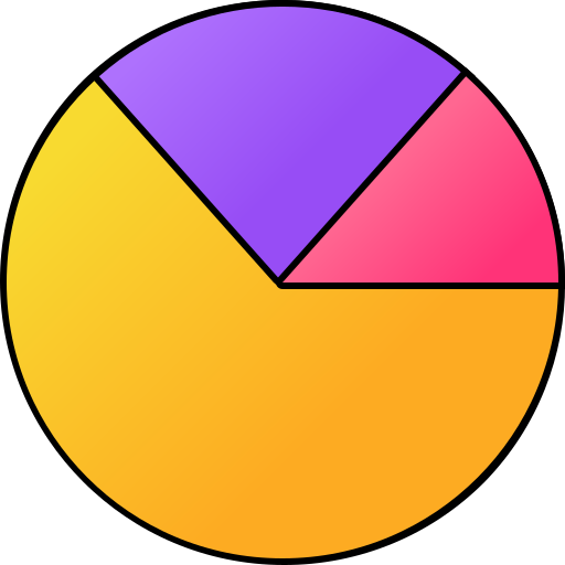 kuchendiagramm Generic gradient lineal-color icon
