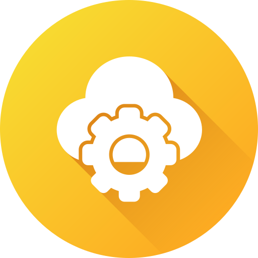 computación en la nube Generic gradient fill icono