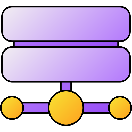 server Generic gradient lineal-color icoon