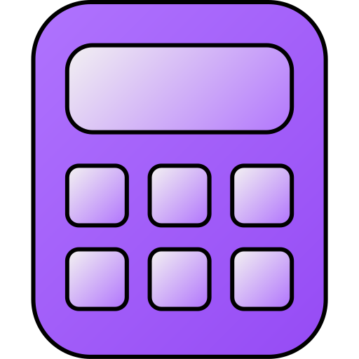 calculadora Generic gradient lineal-color icono