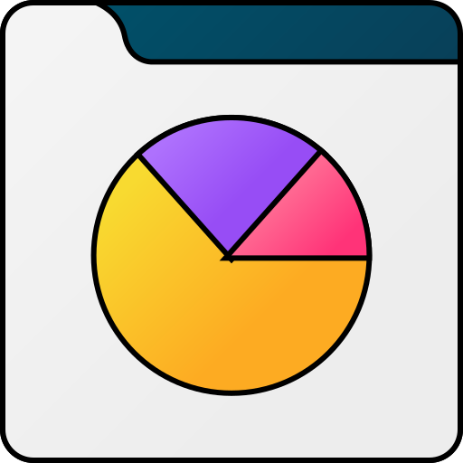 grafiek taart Generic gradient lineal-color icoon