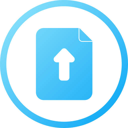 File upload Generic gradient fill icon