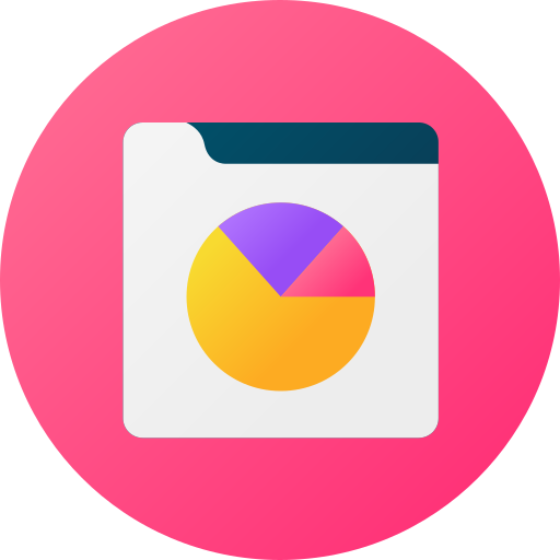 gráfico circular Generic gradient fill icono