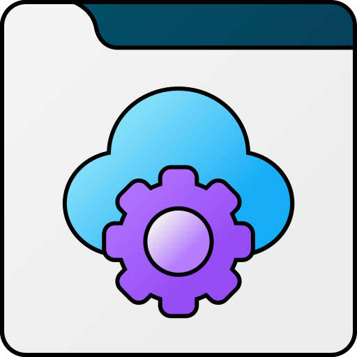cloud computing Generic gradient lineal-color icoon
