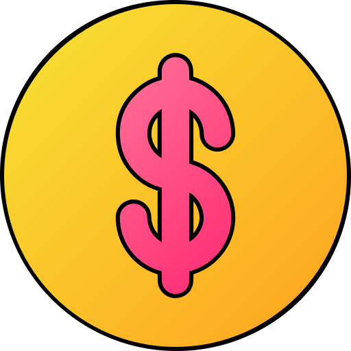 dolar Generic gradient lineal-color ikona