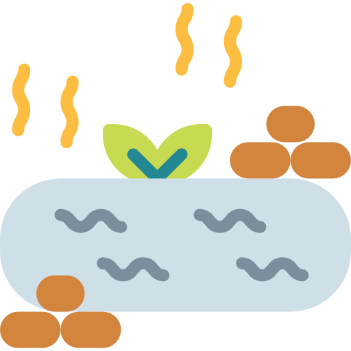 Hot spring Smalllikeart Flat icon