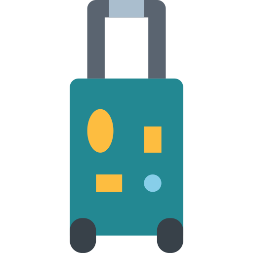 Suitcase Smalllikeart Flat icon