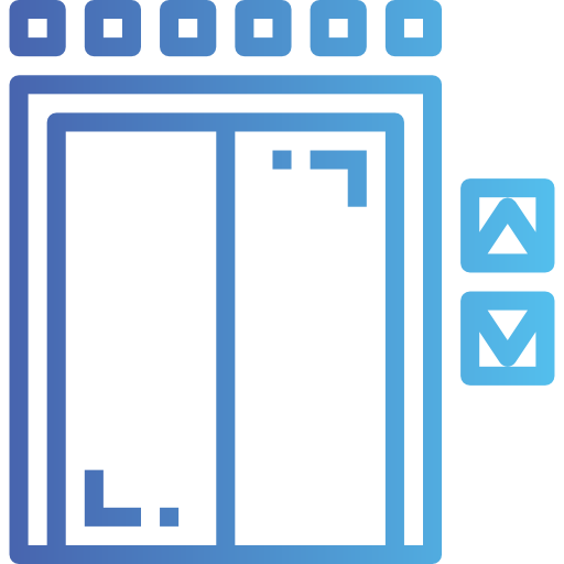 엘리베이터 Smalllikeart Gradient icon