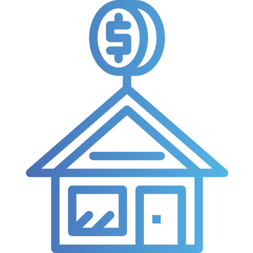 hipoteca Smalllikeart Gradient icono