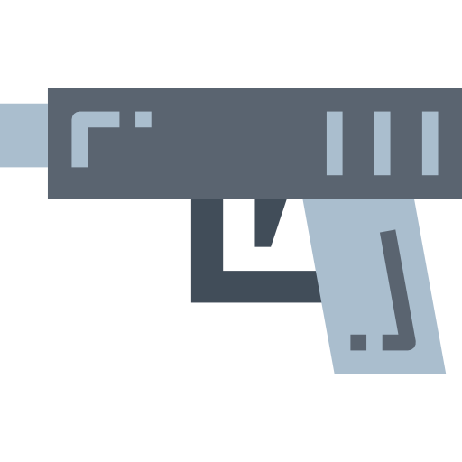 Gun Smalllikeart Flat icon