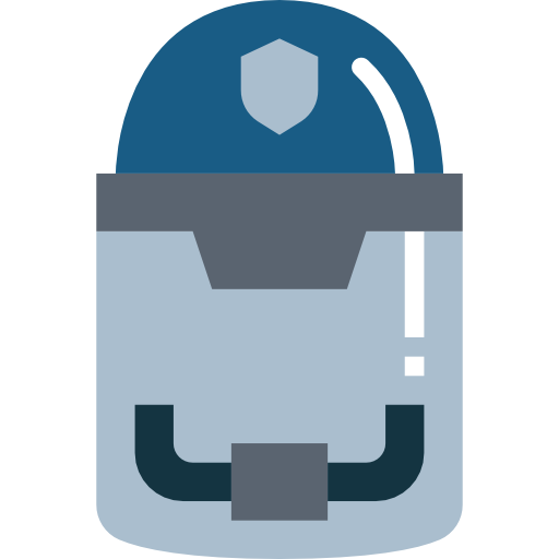 警察のヘルメット Smalllikeart Flat icon
