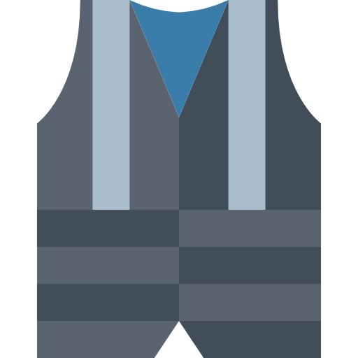 Bulletproof vest Smalllikeart Flat icon