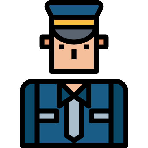 polizist Smalllikeart Lineal Color icon