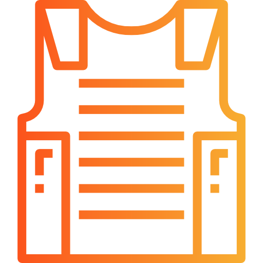 Bulletproof vest Smalllikeart Gradient icon