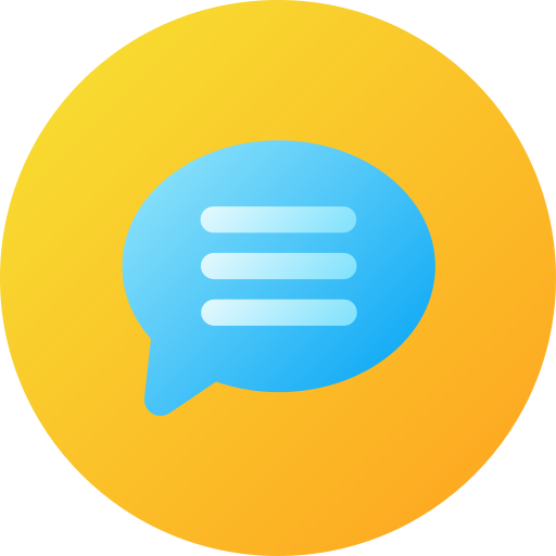 Speech bubble Generic gradient fill icon