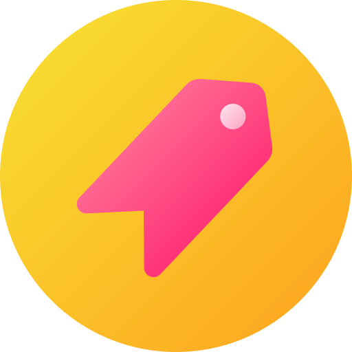 꼬리표 Generic gradient fill icon