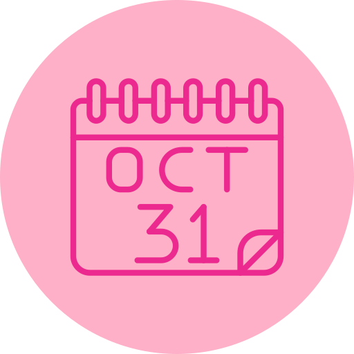 31. oktober Generic color fill icon
