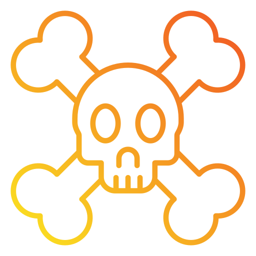 Skull Generic gradient outline icon