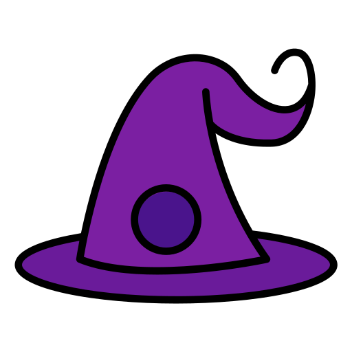 魔女の帽子 Generic color lineal-color icon