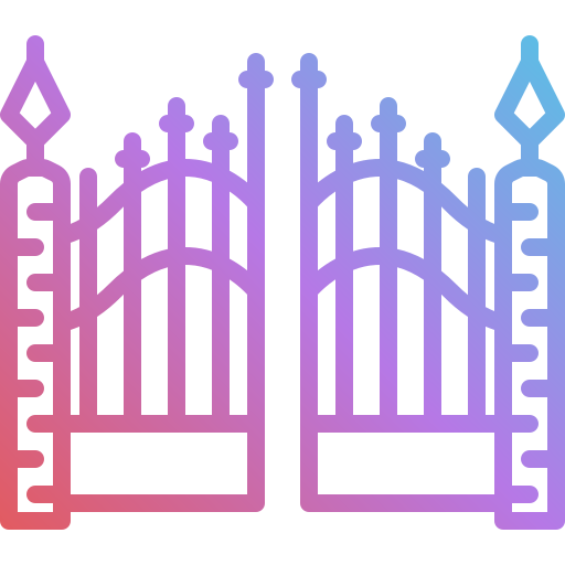 Ворота Generic gradient outline иконка