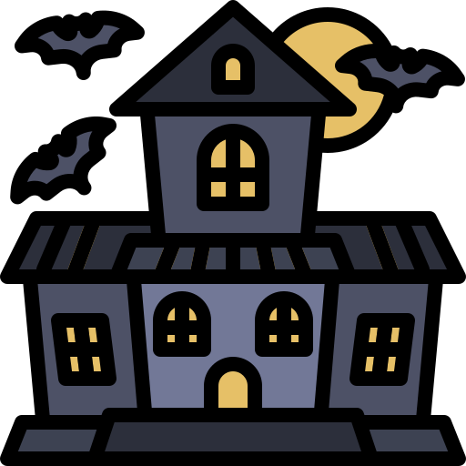 Дом с привидениями Generic color lineal-color иконка