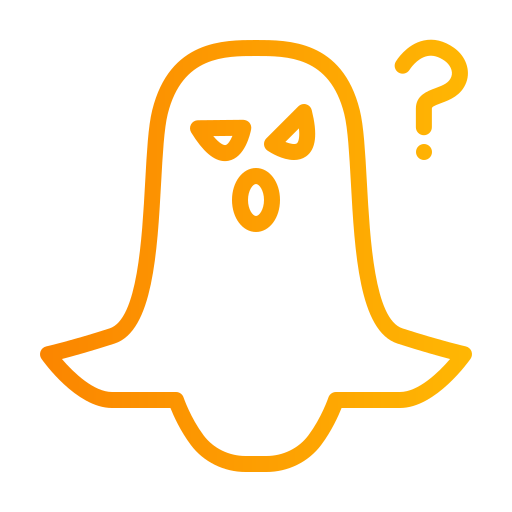 fantasma Generic gradient outline icona