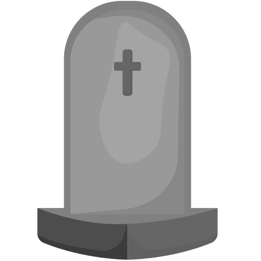 墓石 Generic color fill icon