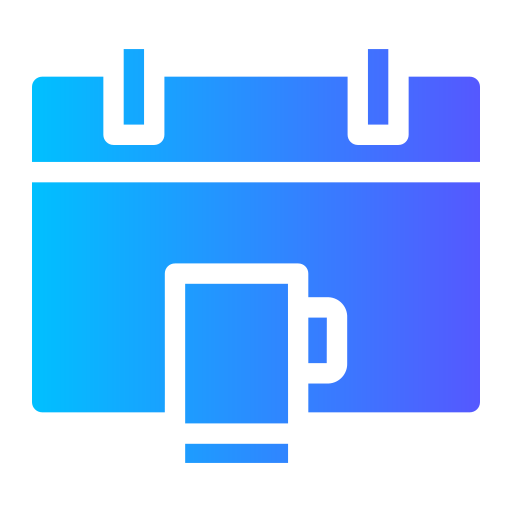calendário Generic gradient fill Ícone