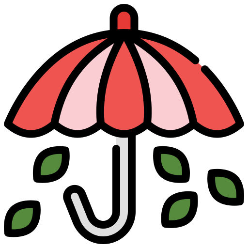 paraplu Generic color lineal-color icoon