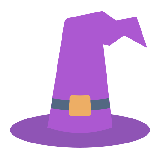 czarodziej kapelusz Generic color fill ikona