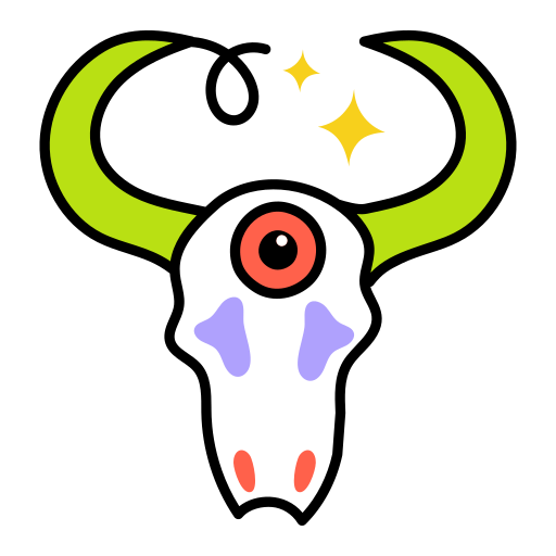 Bull skull Generic color lineal-color icon